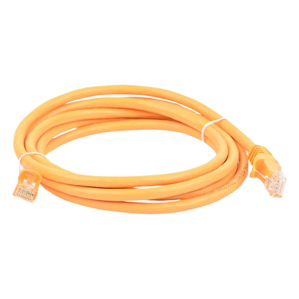 Cable de Parcheo UTP Cat6 - 2 Metros (6.56 Pies) - Amarillo