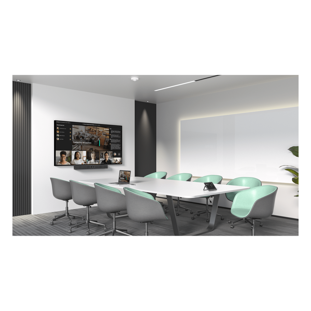 Sistema de Videoconferencia MVC‑S40‑C5U de Yealink para Salas Pequeñas y Medianas con Microsoft Teams Nativo, RoomSensor Inteligente y Control Táctil Avanzado