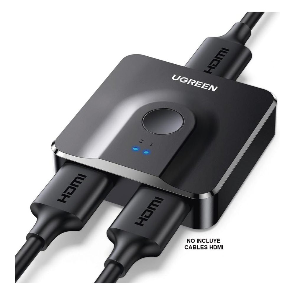 Switch/Divisor HDMI 4K 60Hz (Splitter) | Bidireccional (2 Entradas 1 Salida/1 Entrada 2 Salidas | Switch Conmutable | Led Indicador | 3D | HDR | Dolby Atmos | Potente Chip IC | Diseño Compacto | No Requiere Energía