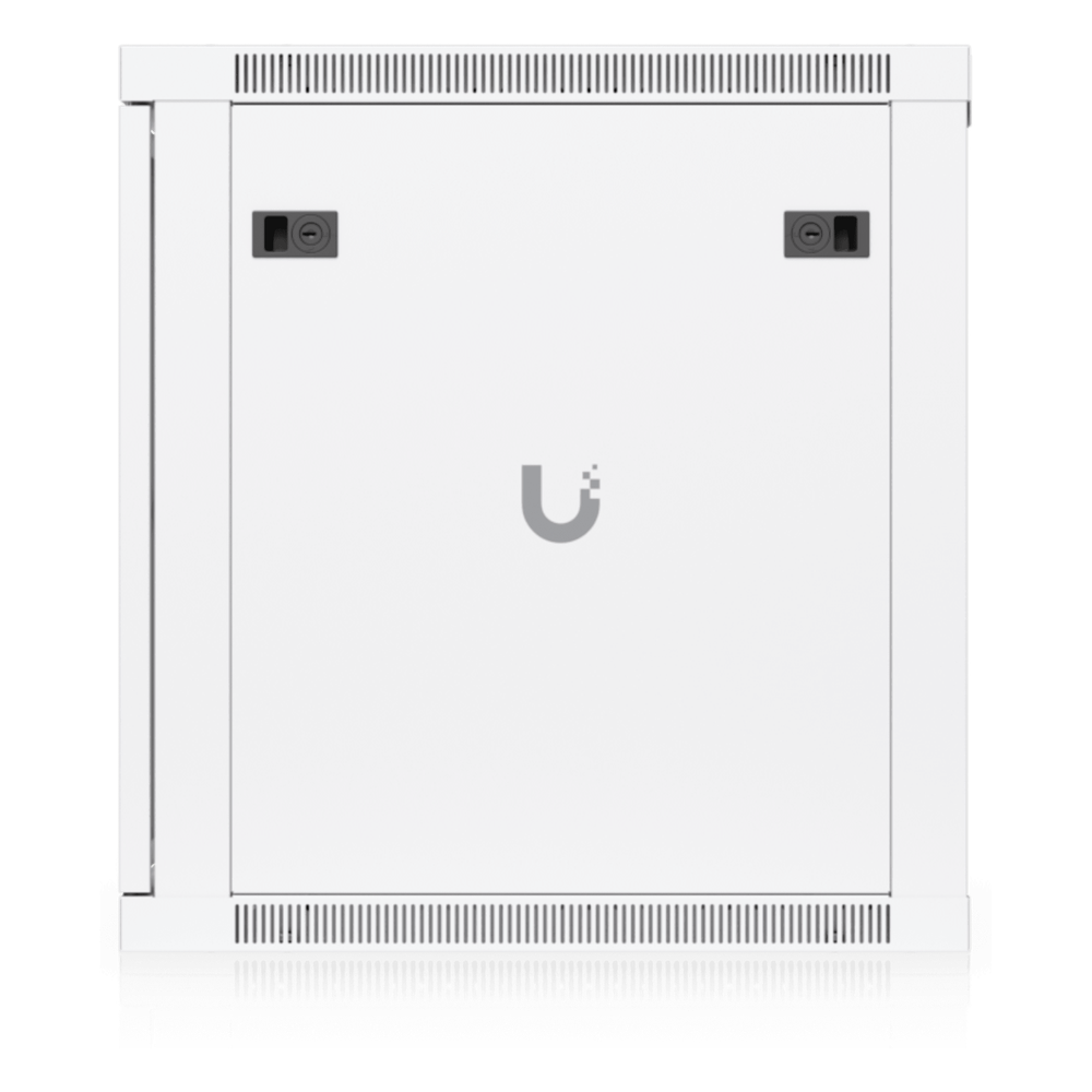 UACC Rack Cabinet 12U (598 x 600 mm) - Gabinete Cerrado para Montaje en Pared con Puerta Frontal de Vidrio Templado, Totalmente Ensamblado con Ventiladores Integrados y Paneles Removibles