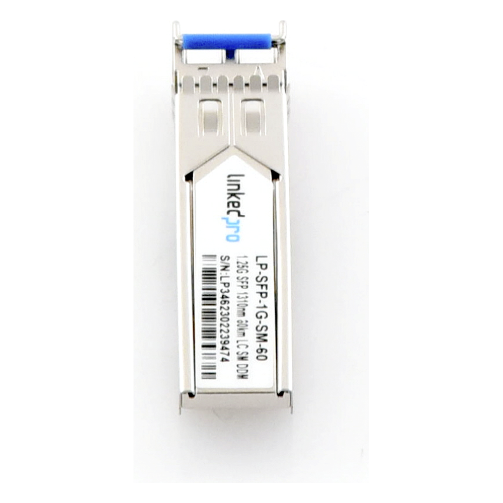 Transceptor Óptico SFP (Mini-Gbic) / Monomodo 1310 nm / 1.25 Gbps / 1000BASE-EX / Conectores LC/UPC Dúplex / DDM / Hasta 60 km