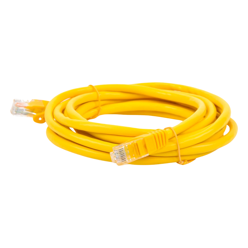 Cable de Parcheo UTP Cat6 - 3.0 Metros (9.84 Pies) - Amarillo