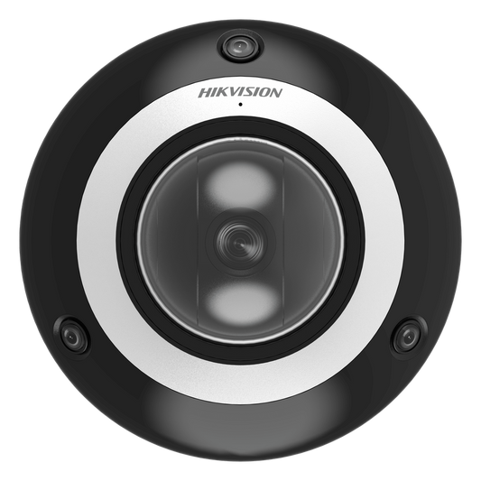 Mini Domo PanoVu 4 Megapixel / 1 PTZ 4X Zoom + 3 Lentes Panorámicos 360° / H.265 / 10 mts IR / Uso en Interior / PoE+ / dWDR / Micro SD