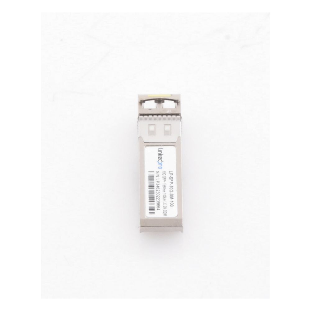 Transceptor Óptico SFP+ (Mini-Gbic) / Monomodo 1550 nm / 10 Gbps / 10GBASE-ZR / Conectores LC/UPC Dúplex / DDM / Hasta 100 km