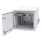 Gabinete PROFUNDO hasta 705 mm  de profundidad, de Exterior de 9UR con Ventiladores y Termostato, Se envía el Gabinete Armado, (Montaje a poste o torre se vende por separado).