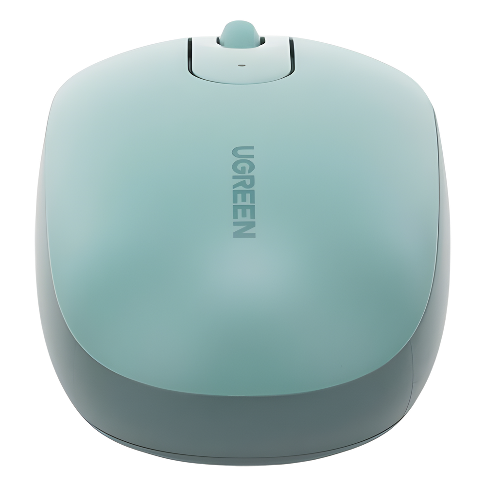 Mouse Inalámbrico 2.4G 800/1200/1600/2400 DPI | Función de 3 botones | Alcance 10m | Silencioso |  Ergonómico | Anti-caída y Anti-interferencias | Batería Alcalina AA incluida  | Color Green.