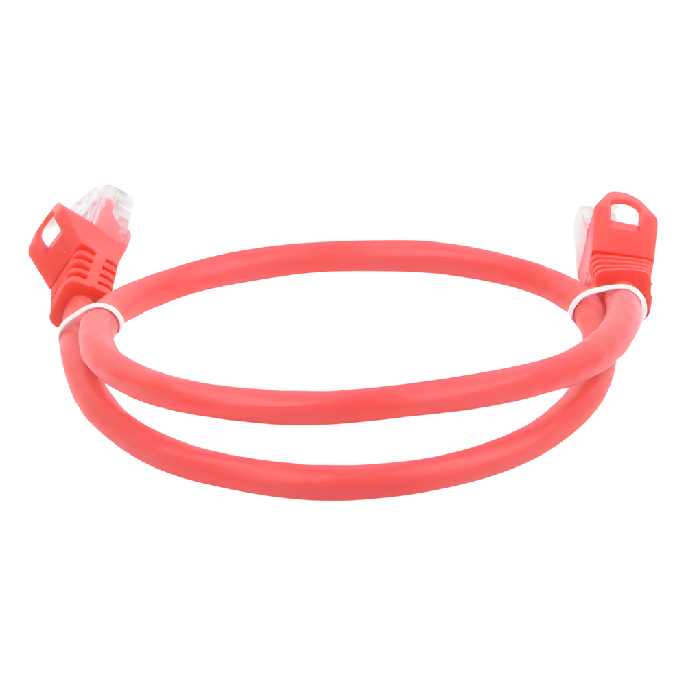 Cable de Parcheo UTP Cat6 - 0.5 Metros (1.64 Pies) - Rojo