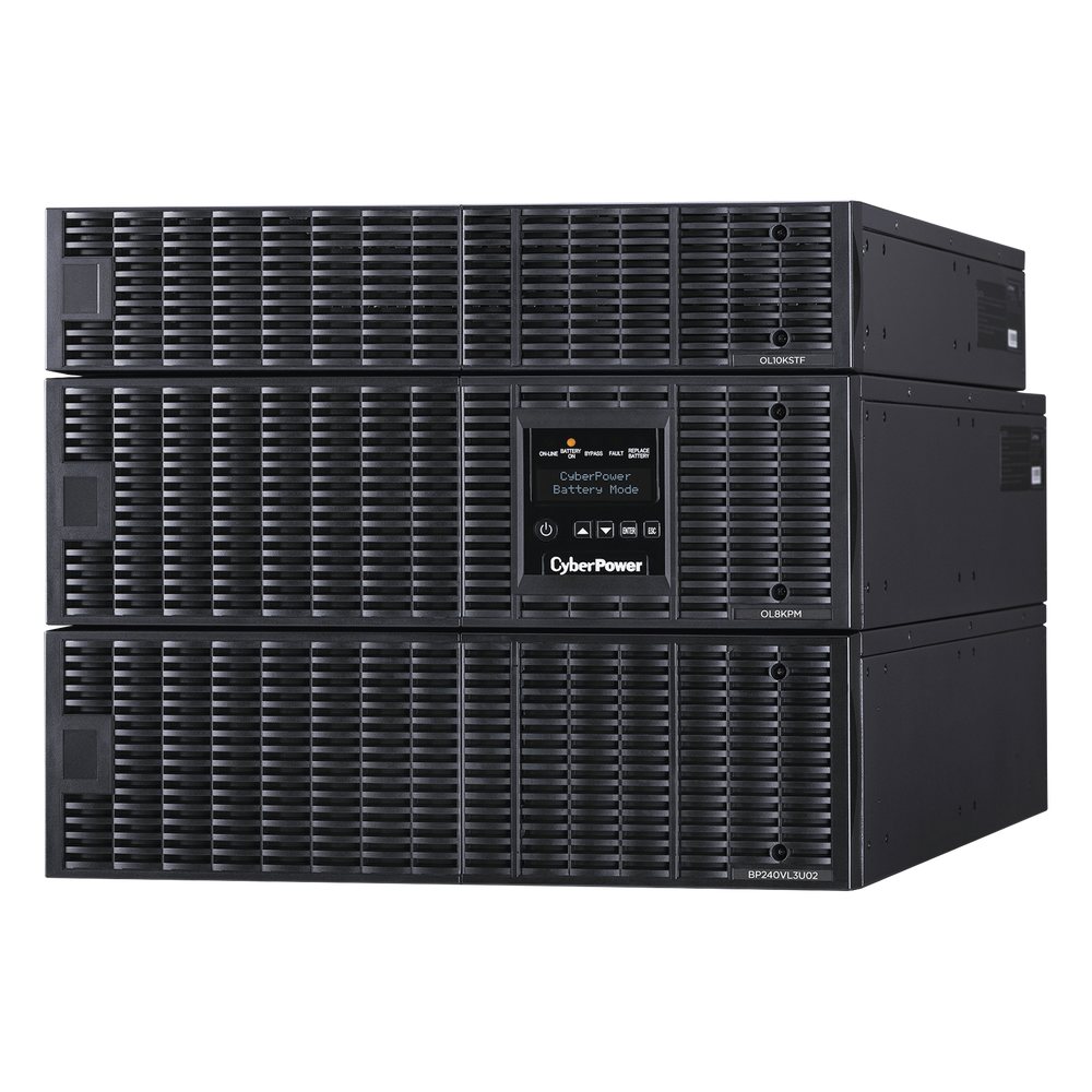 UPS de 8000 VA/8000 W, Online Doble Conversión, 200 - 240 Vac de Entrada, 120 - 240 Vac de Salida, Entrada Hardwired, Onda Senoidal Pura, Torre o Rack de 8 UR, Con 6 Tomas NEMA 5-20R, 3 NEMA L6-30R y Terminal Hardwired