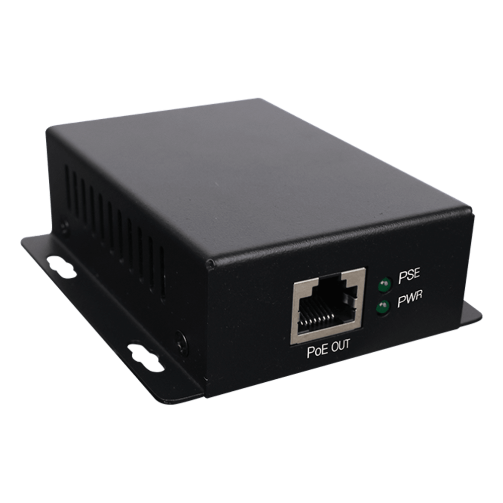 Inyector PoE Industrial / Ideal para Aplicaciones Solares / Entrada 9-32 Vcc / Salida PoE pasivo 24V / Conexión plug and play / Ideal para Enlaces Inalámbricos (Ubiquiti, Cambium, Mimosa, MikroTik)