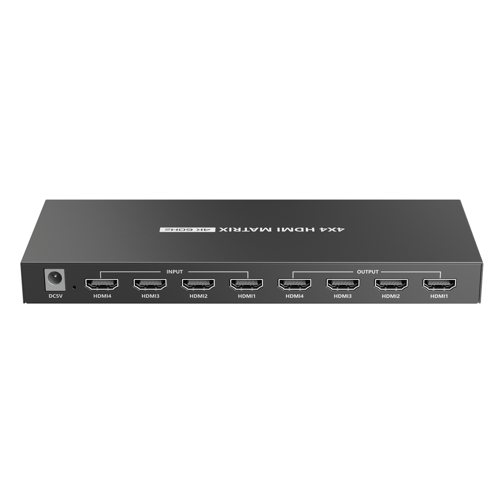 Matricial 4x4 HDMI | 4K@60Hz | Soporta HDR10 | Configuración EDID | Múltiples Modos de Conmutación