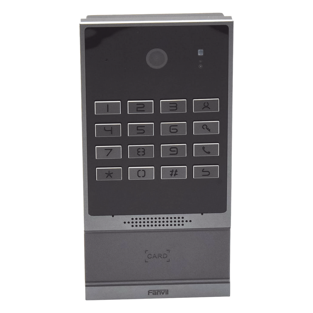 Videoportero SIP para Control de Acceso, Teclado numérico iluminado, 2 relevadores, anti-vandálico, IP66 y IK07, PoE