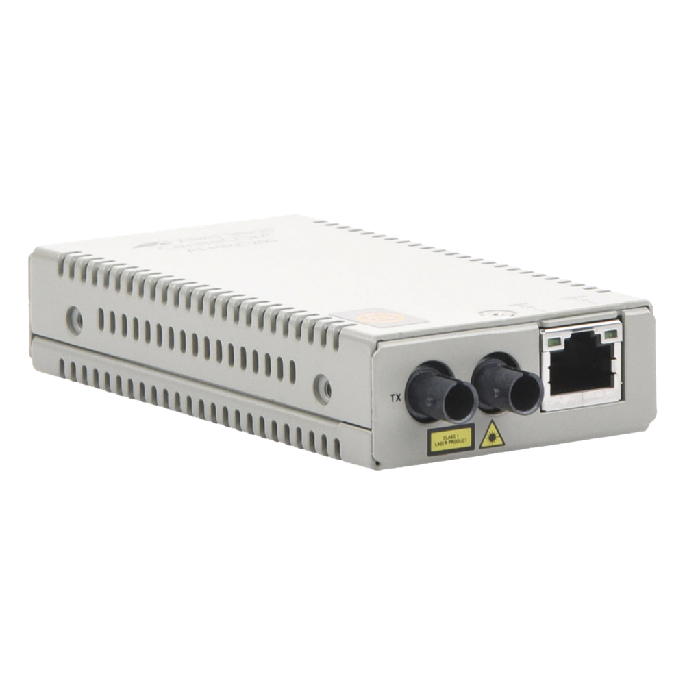 Convertidor de medios Fast Ethernet a fibra óptica, conector ST, multimodo (MMF), distancia hasta 2 km
