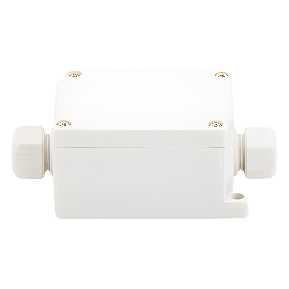 Caja de Conexión Exterior con Conexión Lateral para 4 Líneas (doble tornillo). Incluye Glándulas.