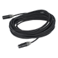 Cable XLR | 3 polos | Conector Hembra-Macho | Serie M | Carcasa Negra | Contactos Dorados | Ideal para Microfonía | Longitud 10m