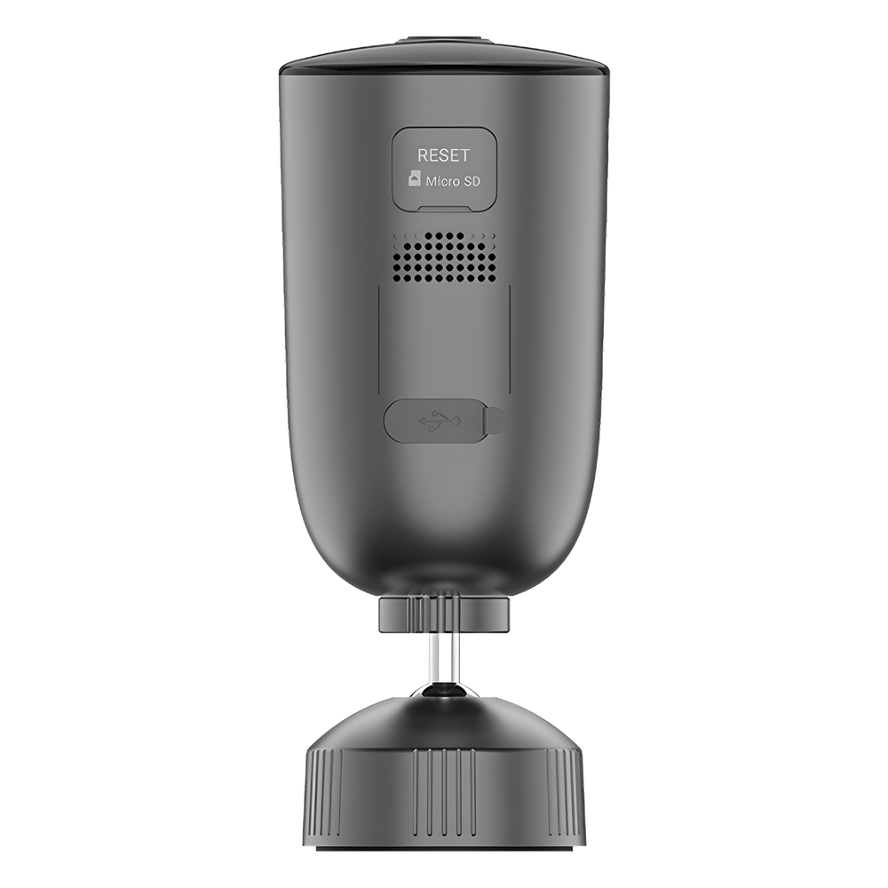 Cámara IP Inalámbrica Con Batería Recargable (Cero Cables) / 2K (3 Megapixel) / Micro SD / Detección Humana / Colores en Oscuridad / Sirena y Estrobo / 15 Mts IR / 15 Mts Luz Blanca / Exterior