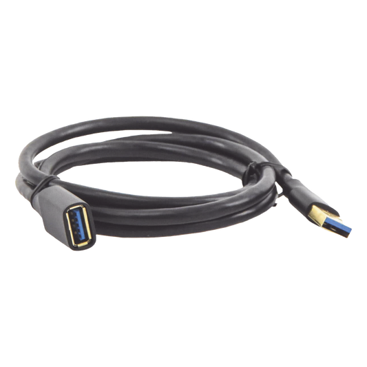 Cable Extensor USB 3.0 / 1 Metro / Macho-Hembra / 5 Gbps / Ultra Durabilidad / Núcleo de cobre estañado 28/22 AWG / Blindaje interior múltiple / Ideal para teclado, mouse , etc.