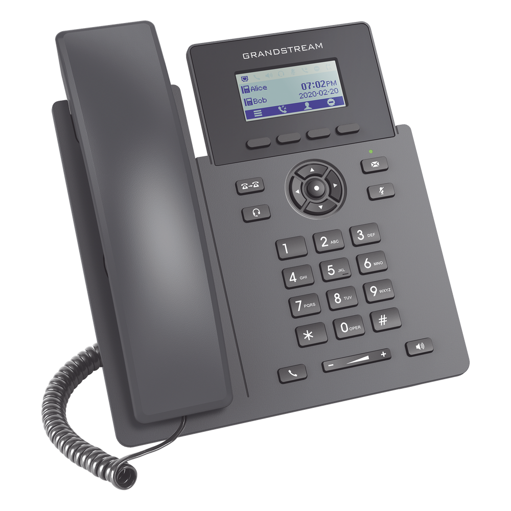 Teléfono IP Grado Operador, 2 líneas SIP con 2 cuentas, PoE, codec Opus, IPV4/IPV6 con gestión en la nube GDMS