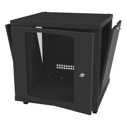 Gabinete Profesional para Telecomunicaciones de 12UR, 638 mm Profundidad.