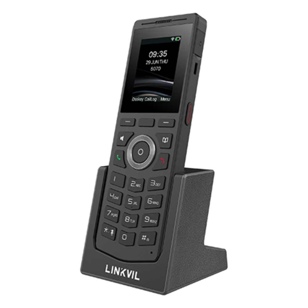 Teléfono IP Wi-Fi portátil y elegante diseñado para aplicaciones de comunicación móvil.