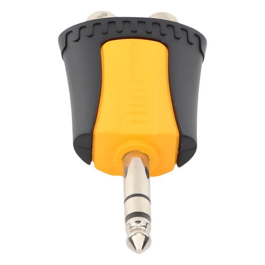 Conector Estéreo |  1/4in - 2 x RCA hembra | Adaptador de Carcasa de Plastico |