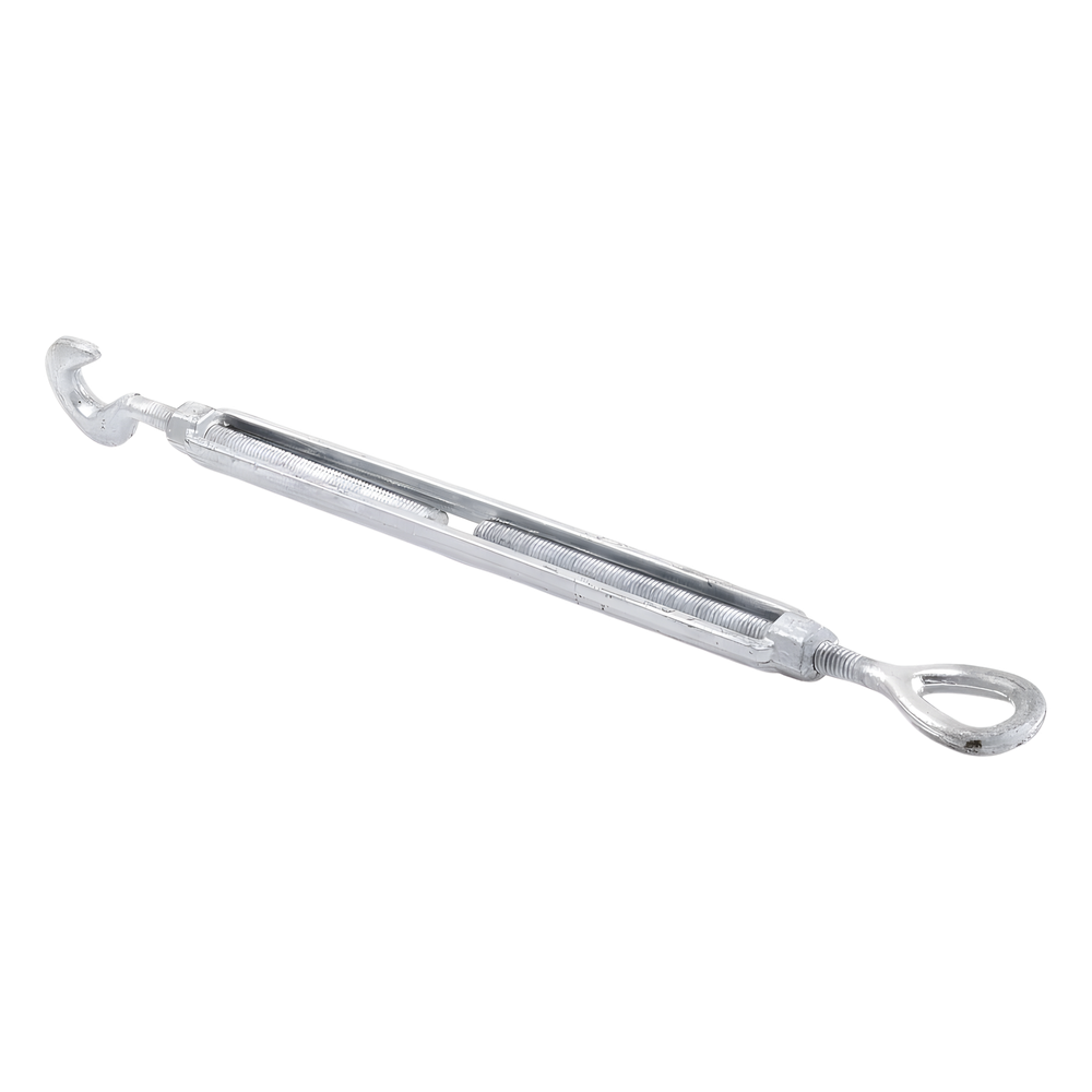 Tensor de 1/2" x 12" Acero Forjado OJO-GANCHO Galv. Inmersión en Caliente (Carga Max. 1500 lbs).