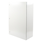 Gabinete de Acero IP66 Uso en Intemperie (800 x 1200 x 400 mm) con Placa Trasera Interior Metálica y Compuerta Inferior Atornillable (Incluye Chapa y Llave).