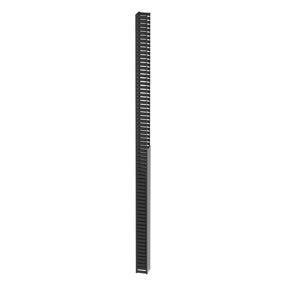 Organizador Vertical IN-Cabinet, Sencillo (Solo Frontal), Para Uso Con Gabinetes Panduit, 40 UR, 4.2 in de Ancho, Color Negro