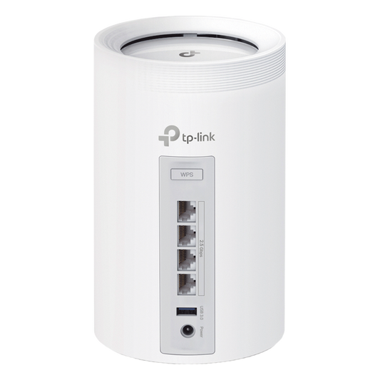 Router Inalámbrico MESH Interior para Hogar / Triple Banda Wi-Fi 7 BE9300 Mbps / 2 Puerto 2.5 Gigabit WAN/LAN / 4 Antenas Internas / Operación Multi-Link MLO / Administración Mediante la App Deco (iOS, Android) / HomeShield