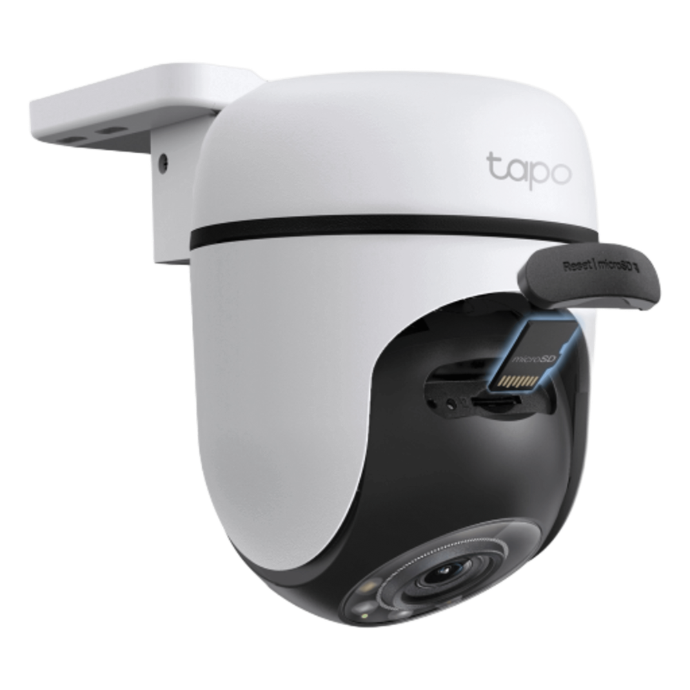 Cámara de Seguridad PTZ Exterior Wi-Fi / 2K 3 Megapixel (2304×1296) / 360° Panorámica Horizontal + 130° Vertical / Seguimiento Inteligente de Movimiento / Visión Nocturna a Color / IP65 / Compatible Alexa y Google Home