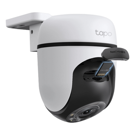 Cámara de Seguridad PTZ Exterior Wi-Fi / 2K 3 Megapixel (2304×1296) / 360° Panorámica Horizontal + 130° Vertical / Seguimiento Inteligente de Movimiento / Visión Nocturna a Color / IP65 / Compatible Alexa y Google Home