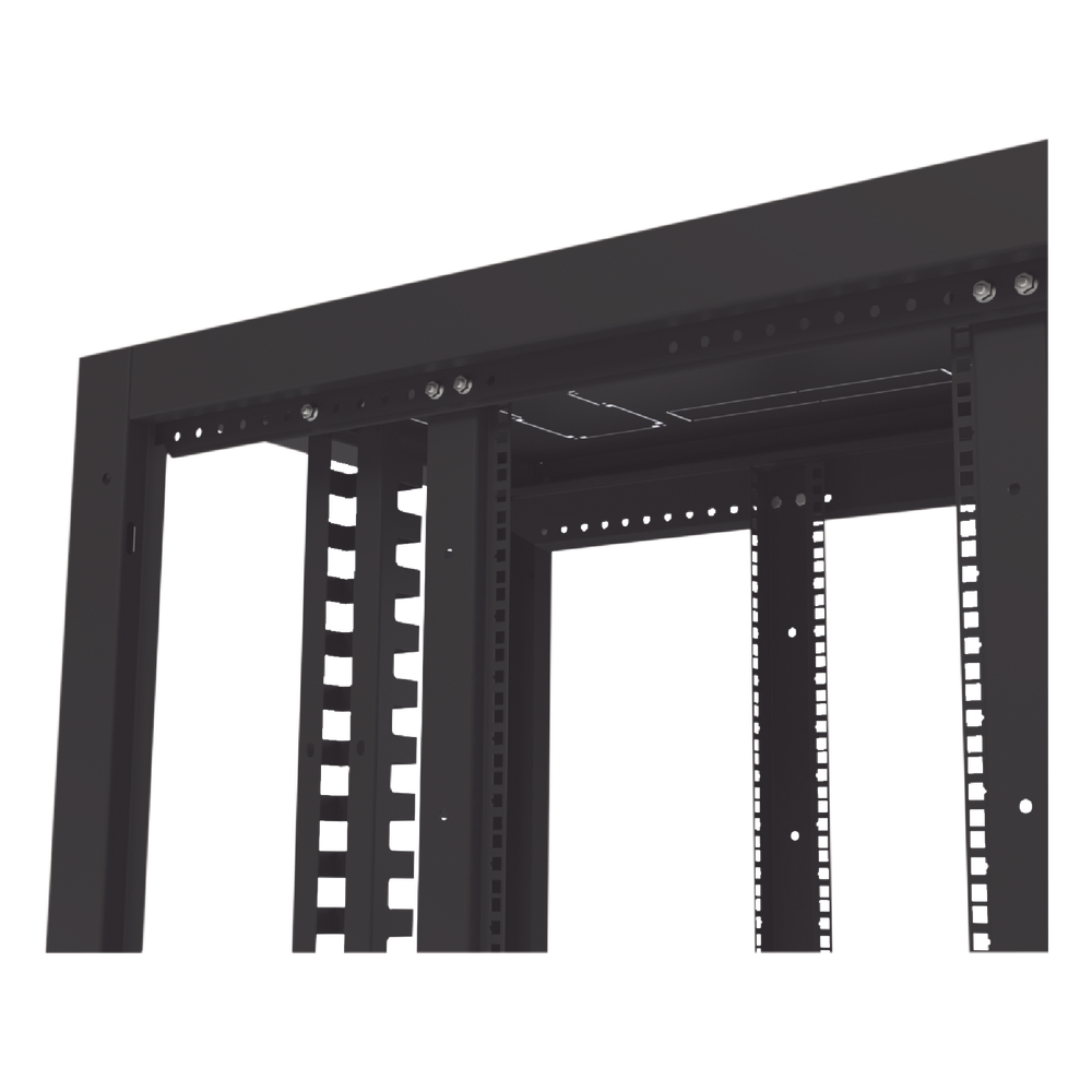 Gabinete Profesional para Telecomunicaciones de 24UR, 600 mm de Ancho x 1000 mm de Profundidad, Se envía el Gabinete Armado.