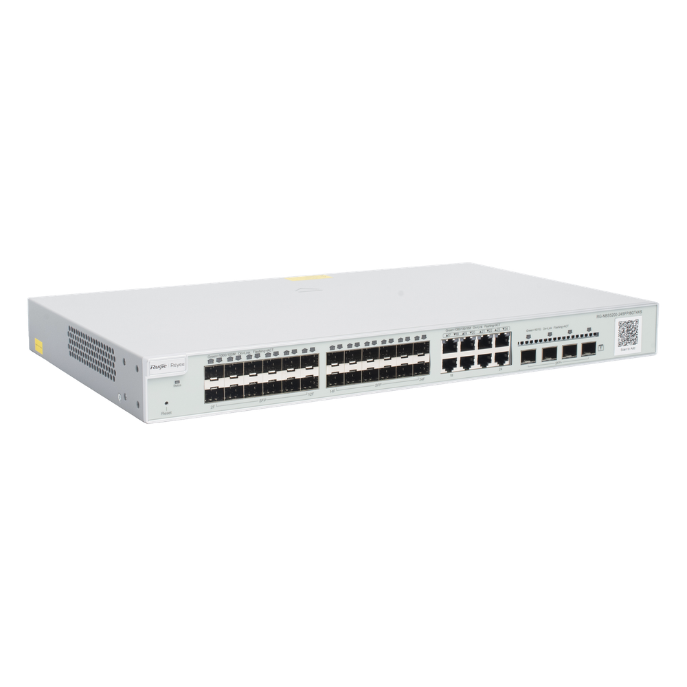 Switch administrable Capa 3, 24 puertos SFP 1G, 8 puertos Ethernet 1G Combo y 4 SFP+ 10G, gestión remota en la nube