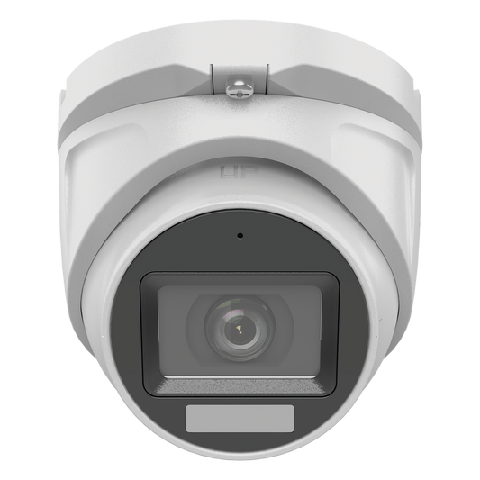 [Dual Light + ColorVu] Turret TURBOHD 2 megapixel / 30 mts IR + 20 mts luz blanca/ Lente 2.8 (100° de Visión) / Exterior IP66 / Audio por Coaxitron / TVI-AHD-CVI-CVBS / Metal / Smart-Hybrid Light