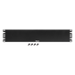 Tapa Ciega Para Rack Estándar de 19in, Plano, de Acero, 2UR, Color Negro