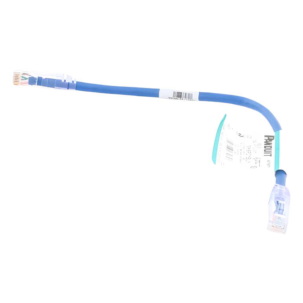 Cable de Parcheo UTP Categoría 6, con Plug Modular en Cada Extremo - 0.3 Metros (1 Pie) - Azul