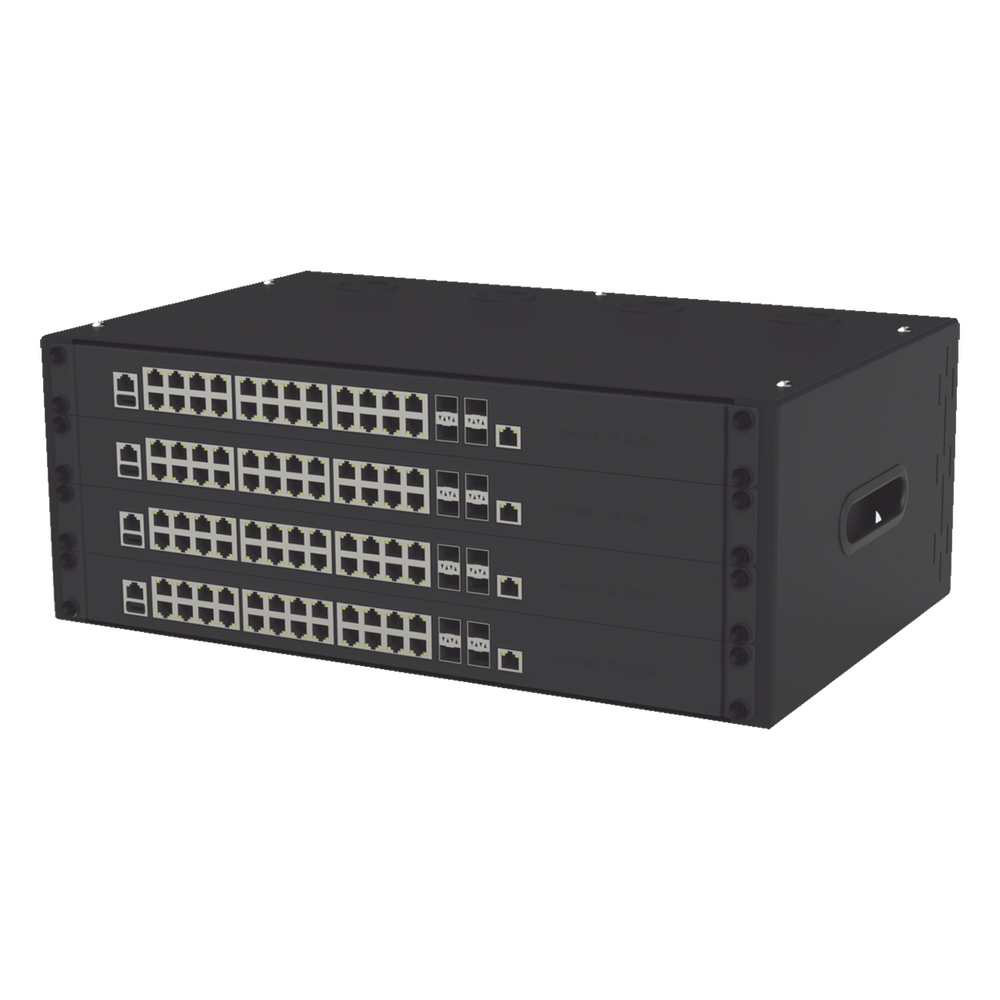 Gabinete para Montaje en Pared liviano, 4 Unidades de rack, Profundidad máxima de trabajo 250 mm, Se envía el Gabinete Armado.