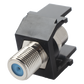 Módulo Acoplador Coaxial Tipo F, Keystone, de 75 Ohms, 3.0 GHz, Color Negro