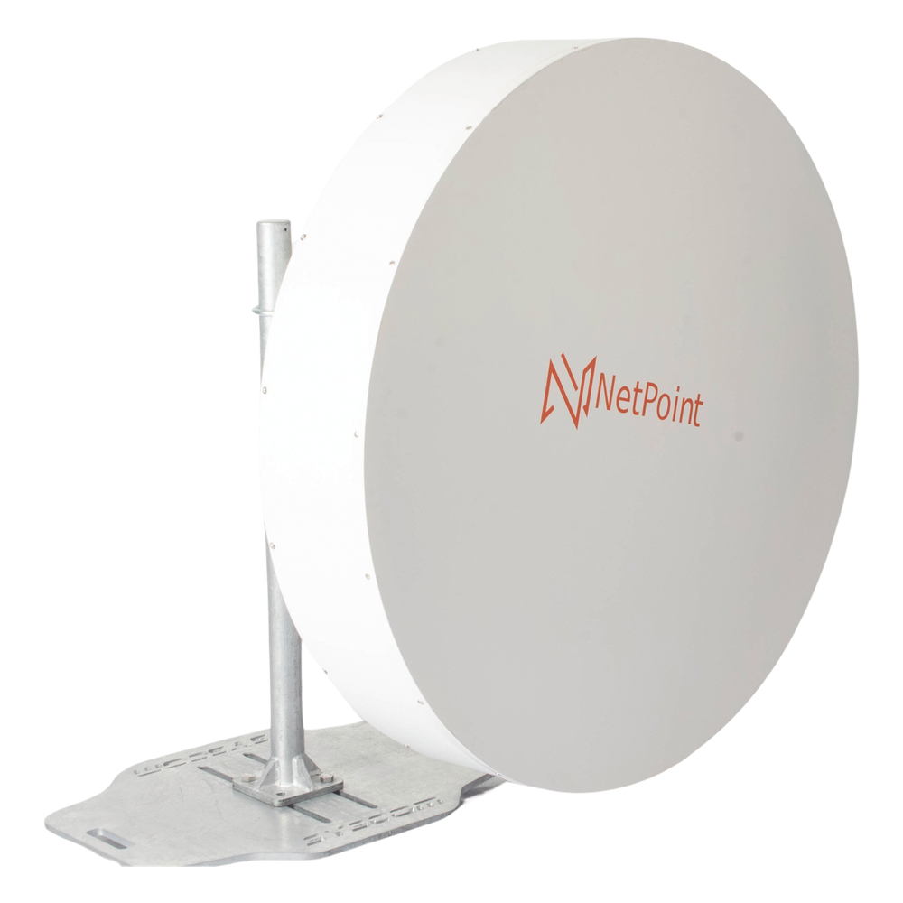 Antena Parabólica Blindada / 4.9-6.4 GHz / Ganancia 35-37 dBi / Enlace PTP hasta 120 km / Carrier Class / Supresión de Ruido / Polarización Dual