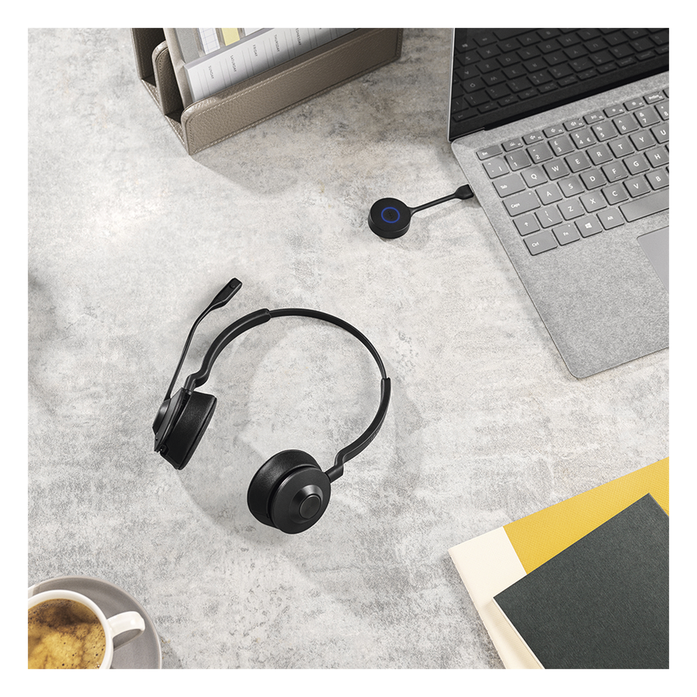Diadema / Auricular Jabra Engage 55 Stereo / DECT USB-A / Cancelación Activa de Ruido / 150m Alcance (9559-450-125)