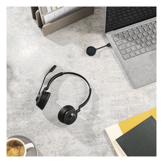 Diadema / Auricular Jabra Engage 55 Stereo / DECT USB-A / Cancelación Activa de Ruido / 150m Alcance (9559-450-125)