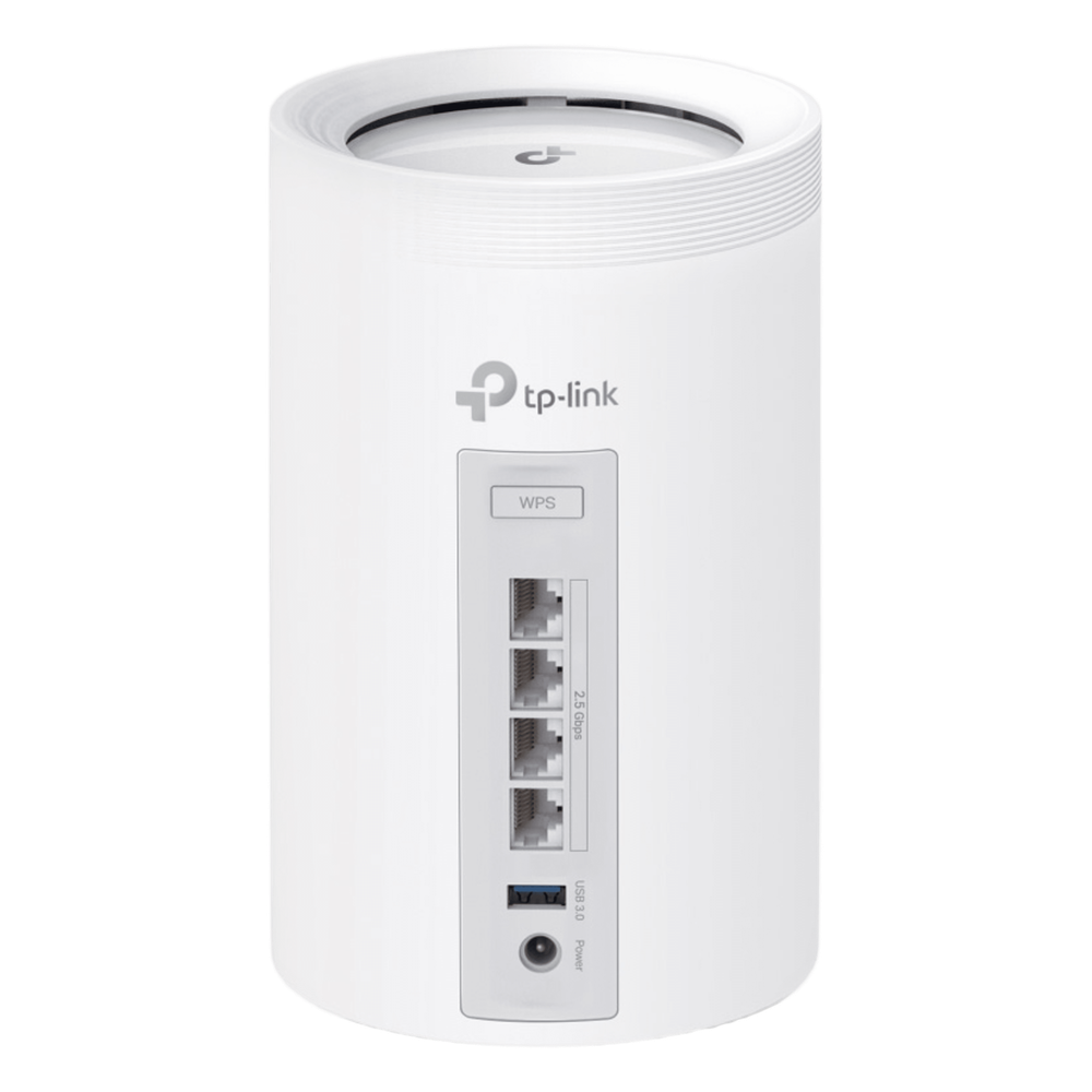 KIT 2 Routers Inalámbrico MESH Interior para Hogar / Triple Banda Wi-Fi 7 BE9300 Mbps / 2 Puerto 2.5 Gigabit WAN/LAN / 4 Antenas Internas / Operación Multi-Link MLO / Administración Mediante la App Deco (iOS, Android) / HomeShield