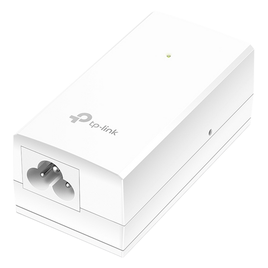 Inyector PoE Pasivo de 48V (18 Watts) / 2 puerto 10/100/1000 Mbps / Plug and Play / Montaje en Pared