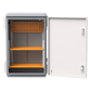 Gabinete de Acero Ventilado para Exterior 380 x 660 x 240 mm con Rieles DIN y 4 Placas Laterales para Montaje de Equipos por Fuera