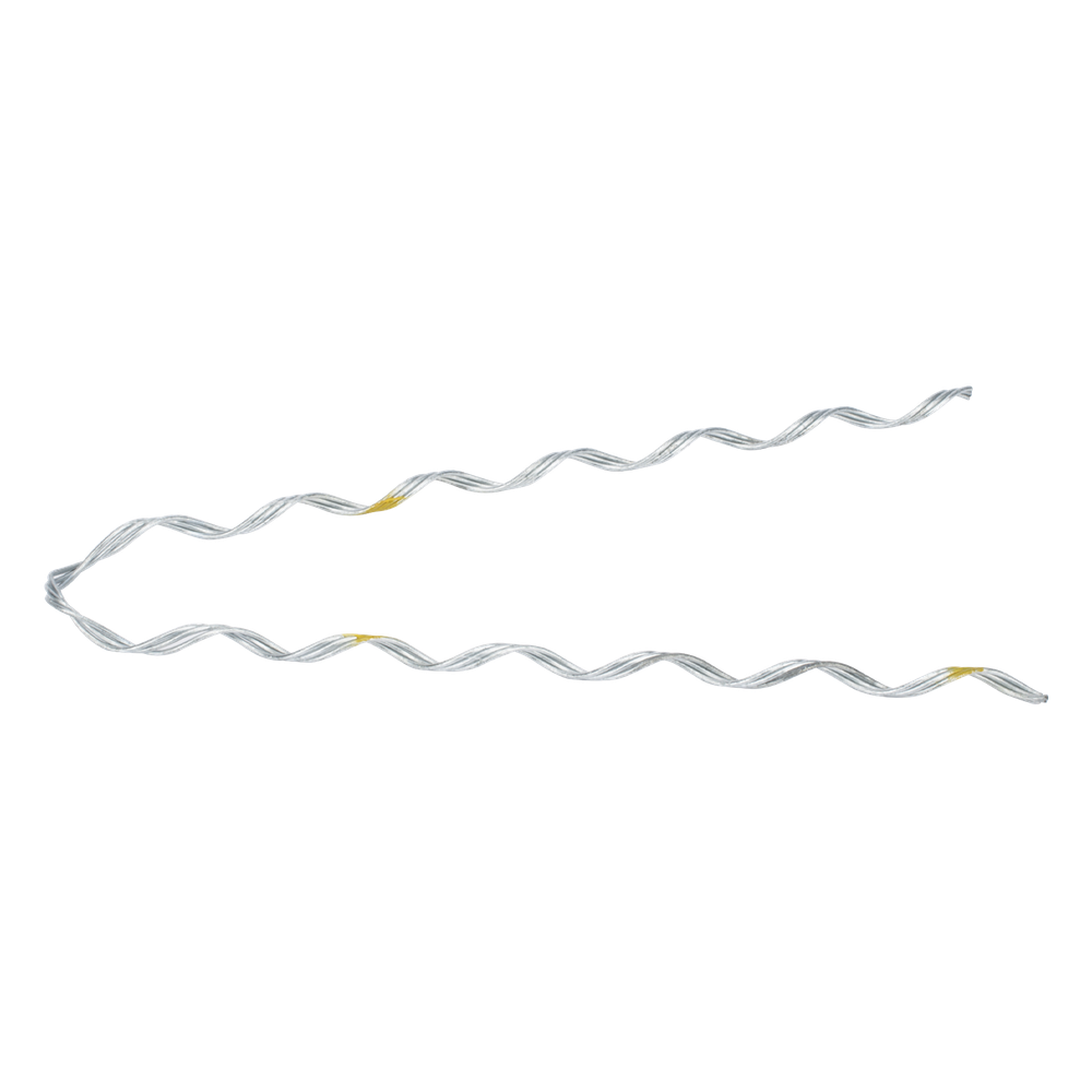 Remate Preformado de Acero Galvanizado para fibra Mini-ADSS diámetros 6 - 7 mm (Preformado con tecnología sin polvo abrasivo) Estructura de 3 Hilos