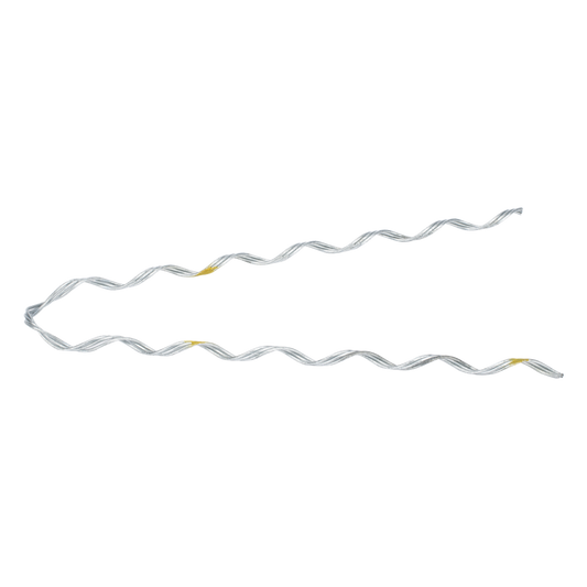 Remate Preformado de Acero Galvanizado para fibra Mini-ADSS diámetros 6 - 7 mm (Preformado con tecnología sin polvo abrasivo) Estructura de 3 Hilos