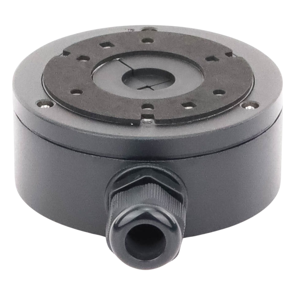 Caja de Conexión de Metal Color Negro / Exterior IP66 / Compatible con DS-2CD1043G2-LIUF/BLACK & DS-2CD2043G2-I(U)(BLACK)