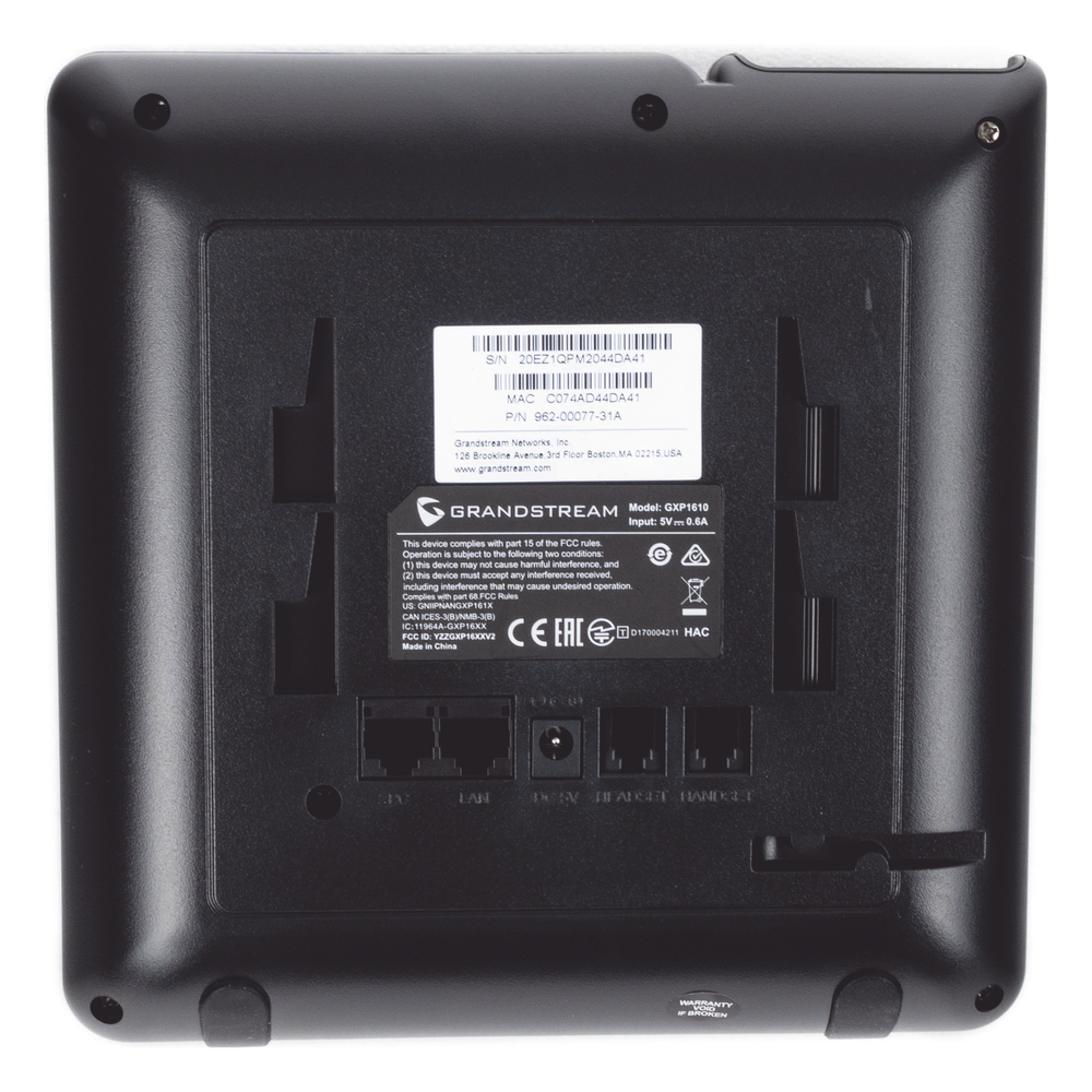 Teléfono IP SMB de 1 Línea, 1 Cuenta SIP con 3 teclas de función programables y conferencia de 3 vías. 5Vcc