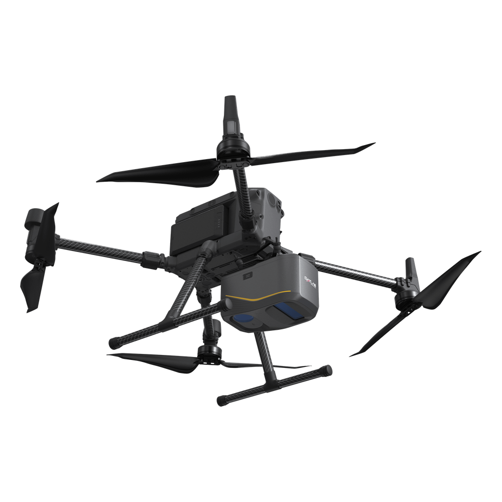 Sistema LiDAR Apus-MX para UAV / Escáner Láser 1200 m Alcance / 550.000 Puntos por Segundo / Hasta 8 Retornos / Cámara RGB 45 MP / IMU Avanzada / Precisión 5 cm @300 m / Compatibilidad DJI M350-M400