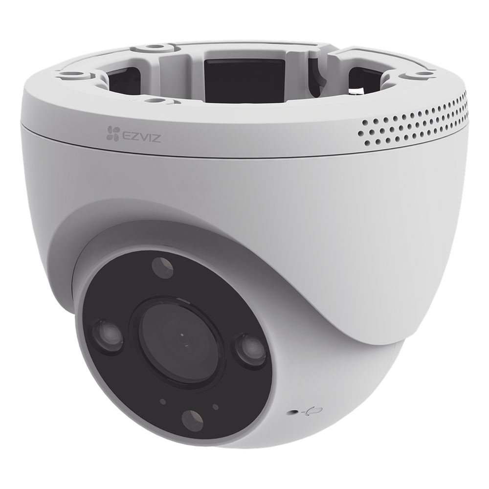 Domo IP 3 Megapíxel (2K) / Wi-Fi / Sirena y Estrobo /Audio de Dos Vías / Detección Humana y Vehiculo / Notificación Push / Audios Personalizables / Ranura Para Memoria hasta 512GB / Uso en Exterior IP67