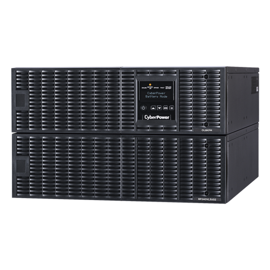 UPS de 8000 VA/ 8000 W, Online Doble Conversión, 200 - 240 Vac de Salida, Terminal Hardwired, Onda Senoidal Pura, Torre o Rack de 6 UR, Con 3 Tomas NEMA L6-30R